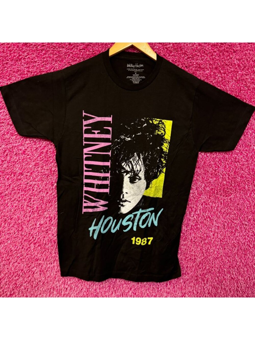 Whitney Houston 1987 Alternate Album Art Dance Pop Tee M